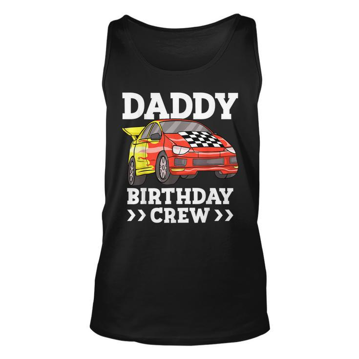Mens Daddy Birthday Crew Race Car Racing Car Driver Papa Dad Tank Top