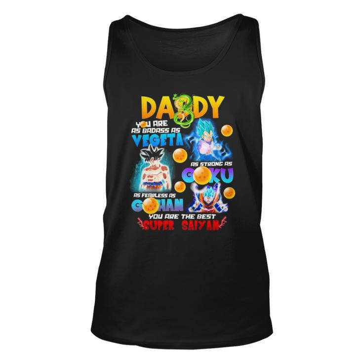 Daddy You Are The Best Super Saiyan Unisex Tank Top
