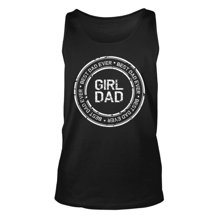 Dads GirlDad Daddy For Men Vintage Proud Father Of Girl  Unisex Tank Top