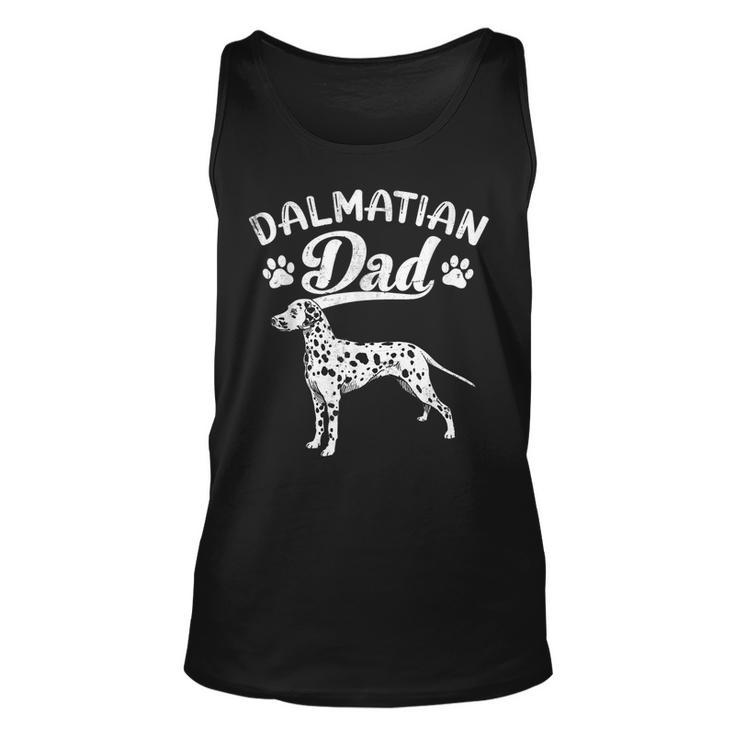 Dalmatian Dad Dog Owner Dalmatian Daddy Fathers Day  Unisex Tank Top