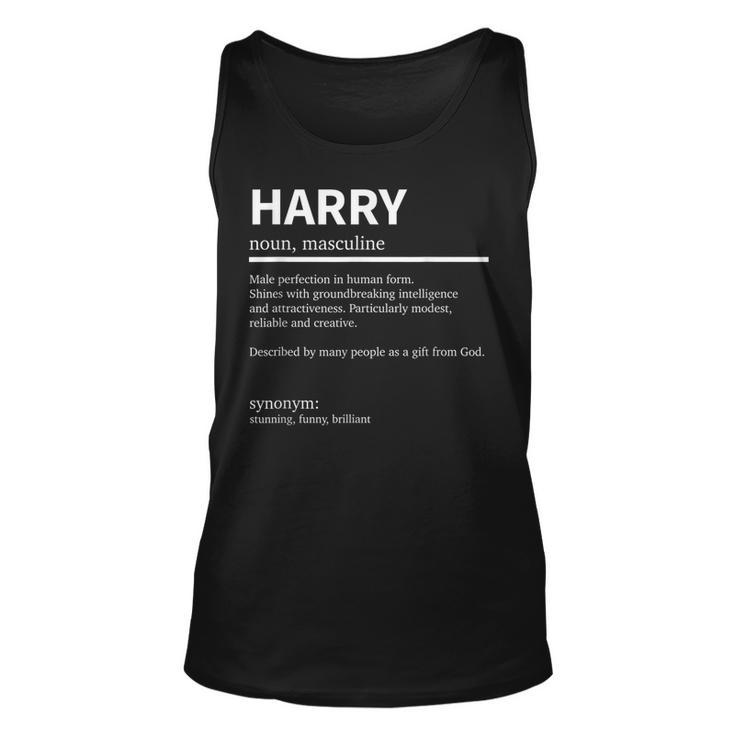 Definition Harry Name Saying Harry First Name Harry Tank Top