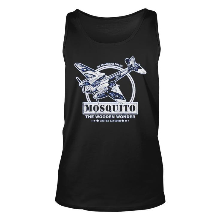 Dh98 Mosquito British Ww2 Aircraft Military Army Unisex Tank Top