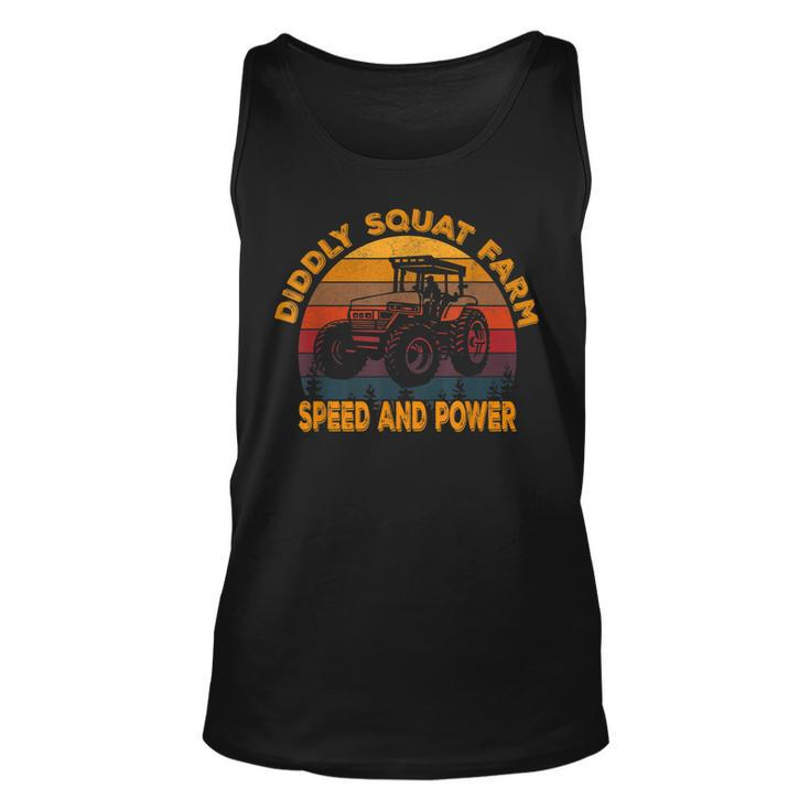 Diddly Squat Farm Speed And Power - Tractor Vintage  Unisex Tank Top