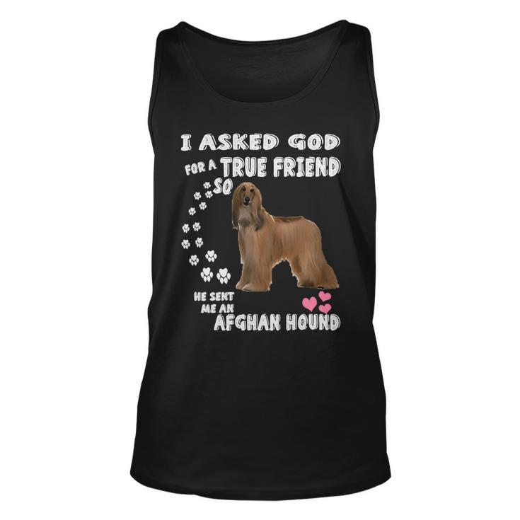 Dog Afghan Hound Gifts Afghan Hound Lovers Cute Afghan Hound Puppy Pet Unisex Tank Top