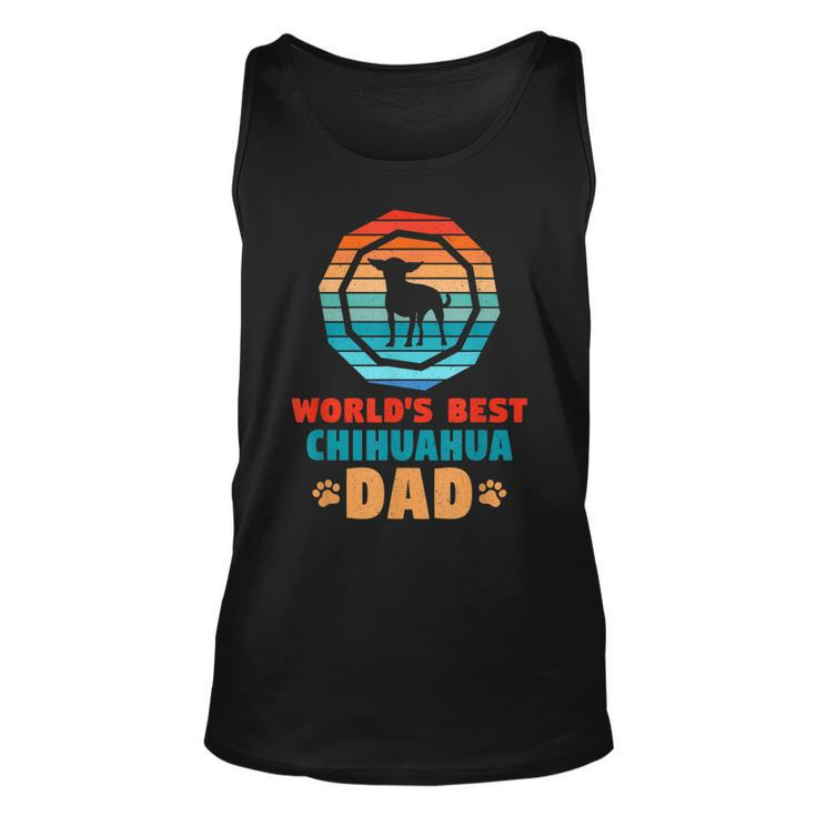 Dog Father Gift Worlds Best Chihuahua Dad Dog Gift For Mens Unisex Tank Top