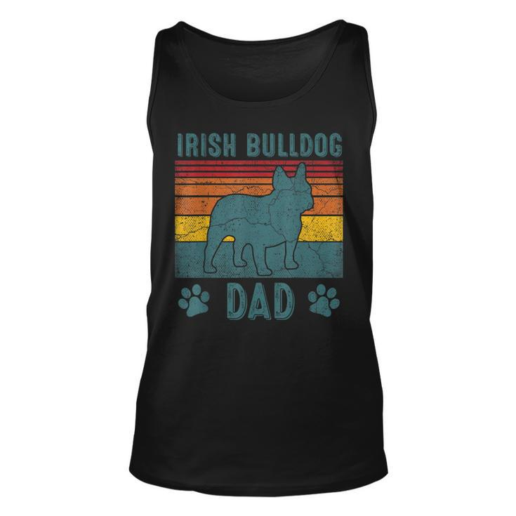Dog Irish Bulldog Dad - Vintage Irish Bulldog Dad  Unisex Tank Top