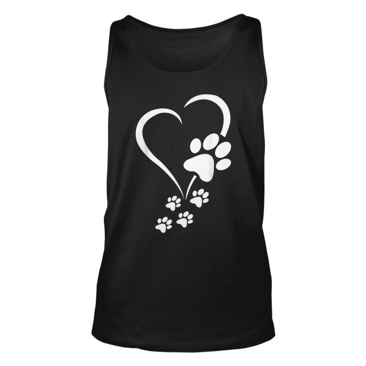 Dog Paw Heart Baby Dogs - Dog Paws Hearts Dog Paw Print  Unisex Tank Top