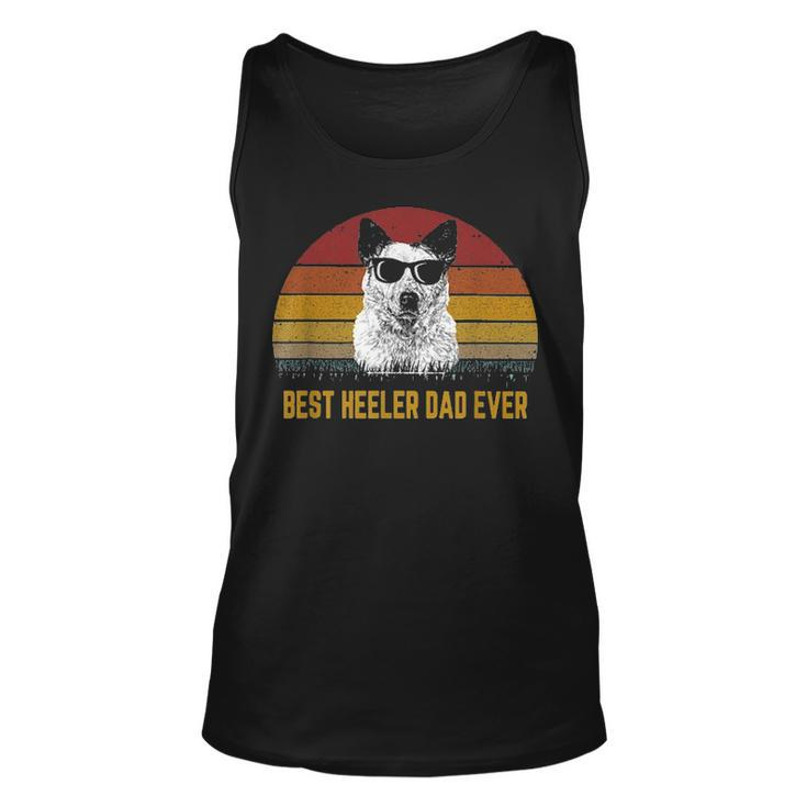 Dog Vintage Best Heeler Dad EverFathers Day Gifts Unisex Tank Top