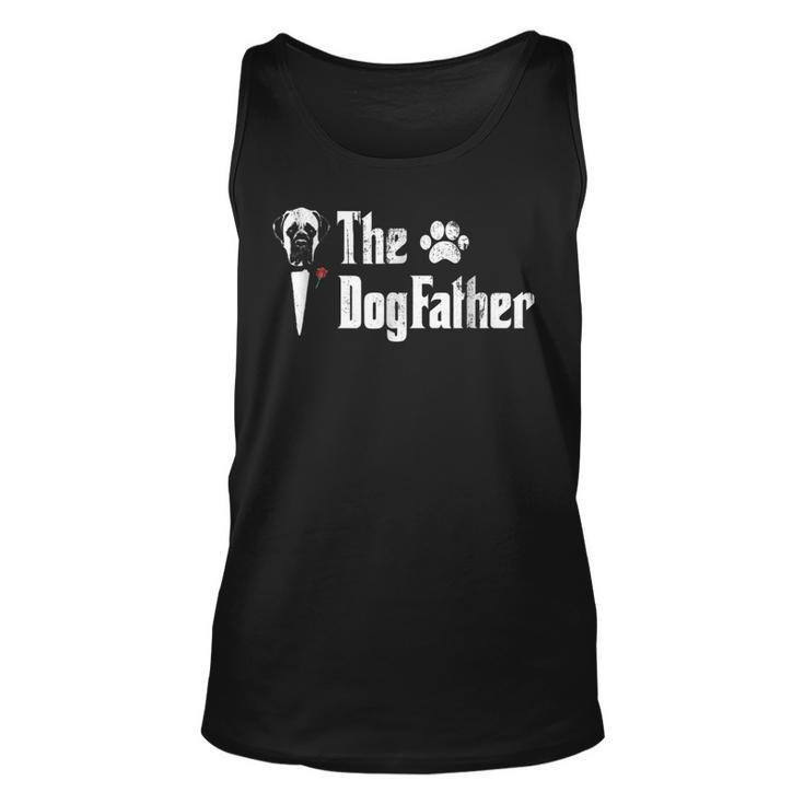 Mens The Dogfather English Mastiff Dog Dad Tshirt Fathers Day G Tank Top