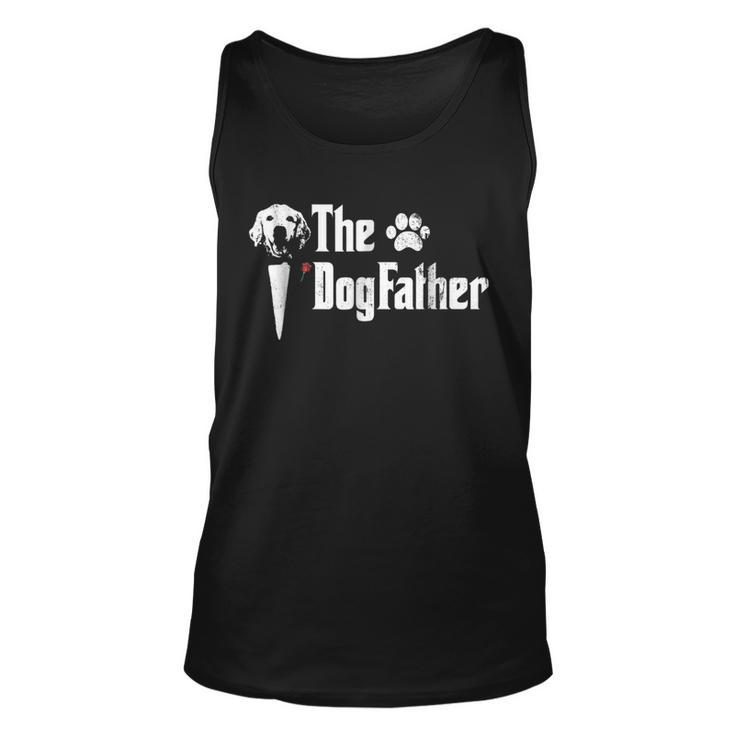 Mens The Dogfather Golden Retriever Dog Dad Tshirt Fathers Day Tank Top
