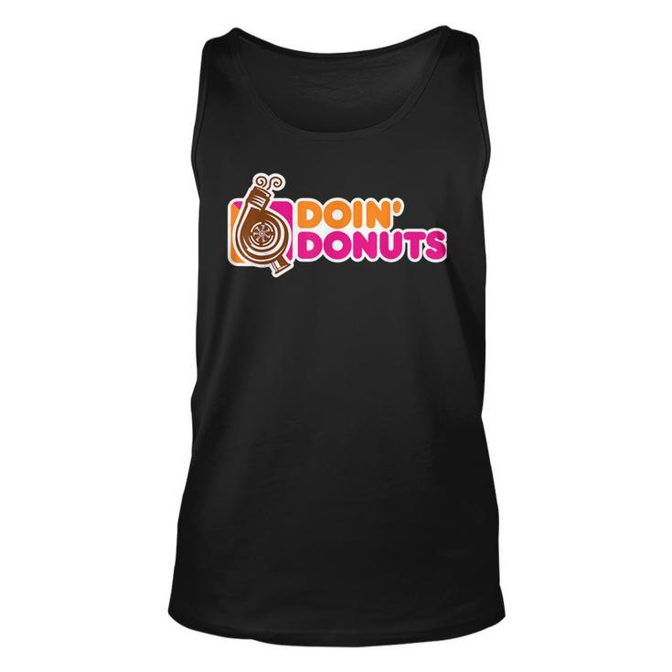 Doin Donuts Funny Car Enthusiast Automotive  Unisex Tank Top