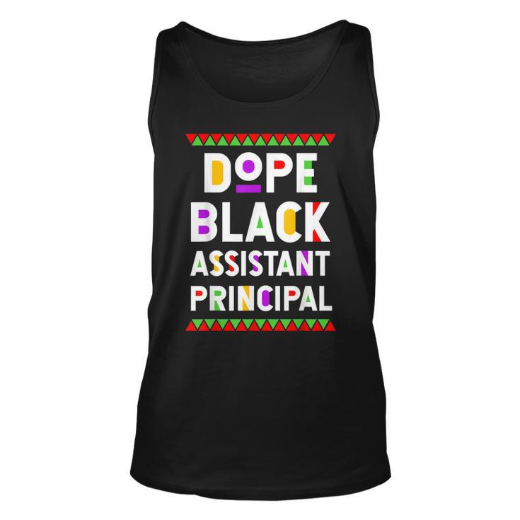 Dope Black Assistant Principal African American Job Proud  Unisex Tank Top