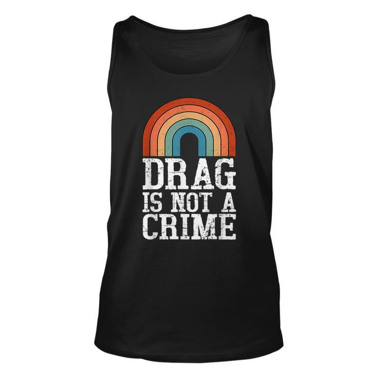 Drag Is Not A Crime Lgbt Gay Pride Equality Drag Queen Retro Tank Top