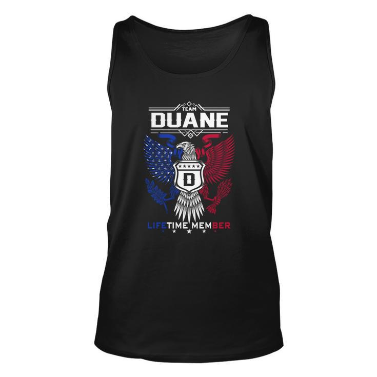 Duane Name  - Duane Eagle Lifetime Member G Unisex Tank Top