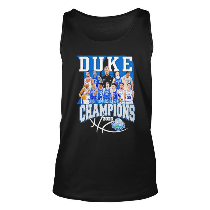 Duke Team 2023 Acc Men’S Basketball Tournament Champions Unisex Tank Top