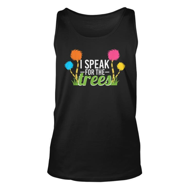 Earth Day Nature Lover Design Speak For The Trees  Unisex Tank Top