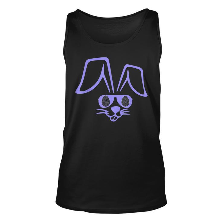 Easter Bunny Face With Shades Rabbit Face In Sunglass Tank Top