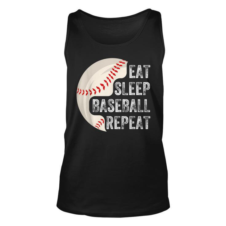 Eat Sleep Baseball Repeat Baseball Player Baseball  Unisex Tank Top