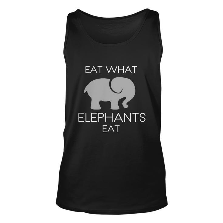 Eat What Elephants Eat T Shirt Men Women Tank Top Graphic Print Unisex