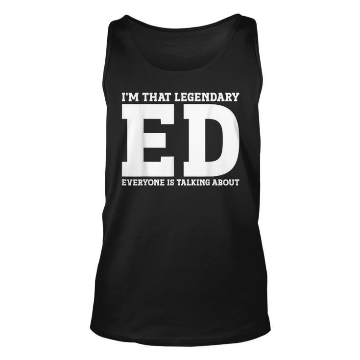 Ed Personal Name First Name Funny Ed  Unisex Tank Top