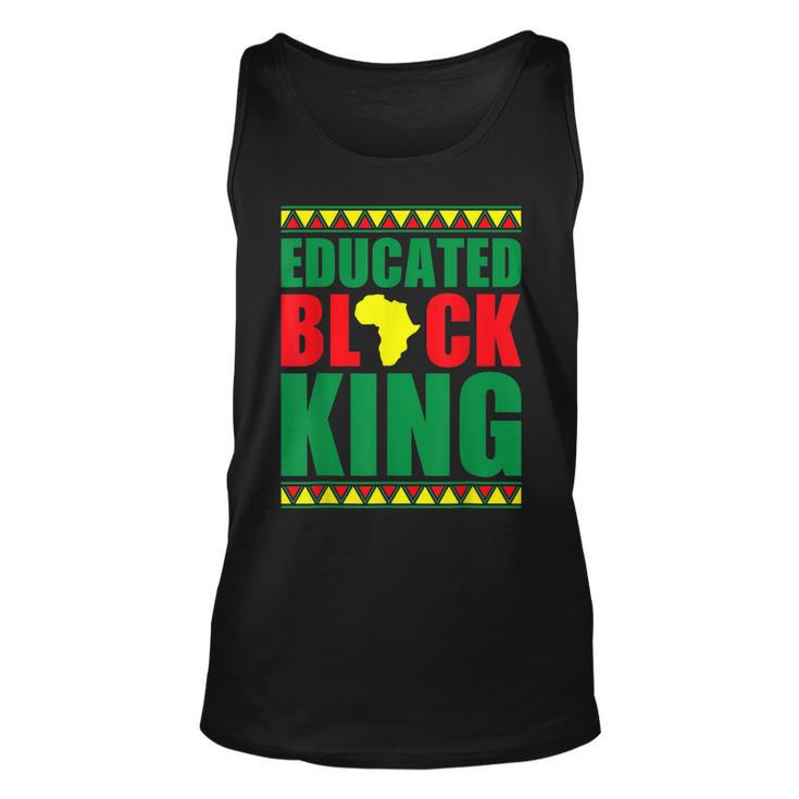 Educated Black King African American Melanin Black History Unisex Tank Top