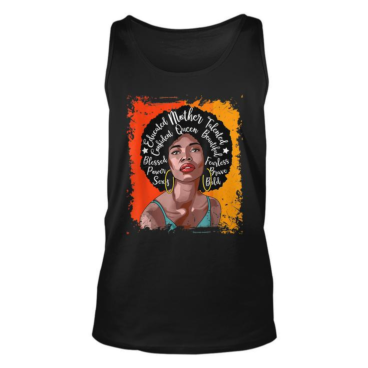 Educated Mother Talented Confident Queen Beautiful Bhm  Unisex Tank Top