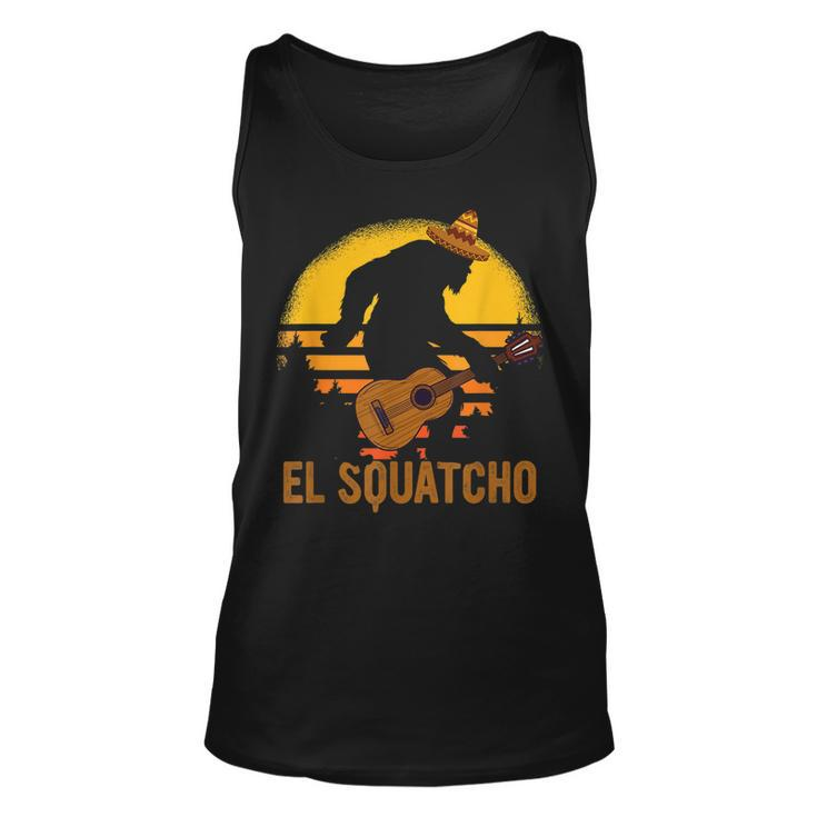 El Squatcho Bigfoot Sasquatch Vintage Cinco De Mayo Present Tank Top