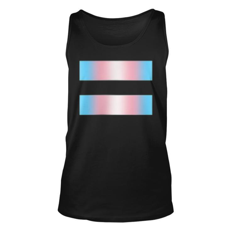 Equality Subtle Trans Pride Flag Transgender Rights Ally  Unisex Tank Top