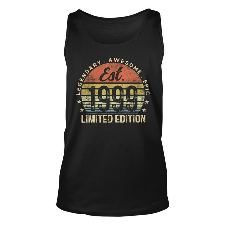 Est 1999 Limited Edition 24Th Birthday Vintage 24 Year Old  Unisex Tank Top