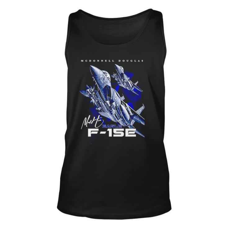 F 15E Eagle Fighterjet Military Army Unisex Tank Top