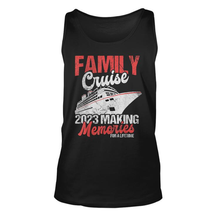 Family Cruise 2023  Funny Vacation Party Trip Ship  Unisex Tank Top