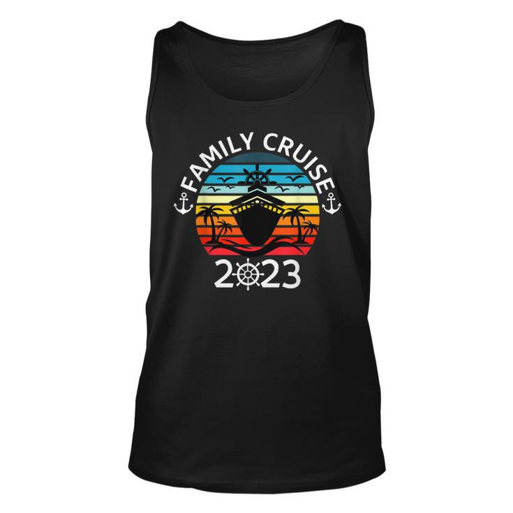 Family Cruise 2023 Vacation Funny Party Trip Ship 2023 Unisex Tank Top