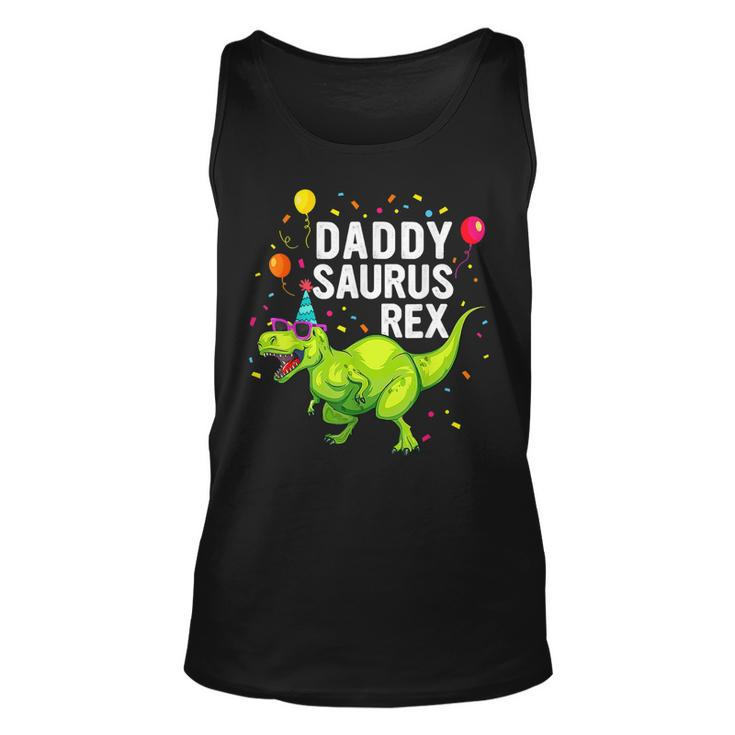 Father Day Daddysaurus T Rex Dinosaur Daddy Matching Tank Top