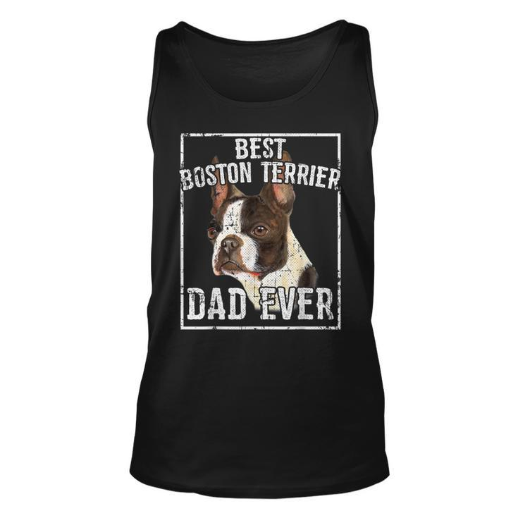 Fathers Day  Best Boston Terrier Dad Ever Unisex Tank Top