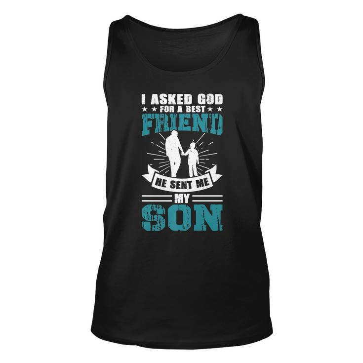 Father’S Day Best Friend Daddy Father Papa Graphic From Son   Unisex Tank Top