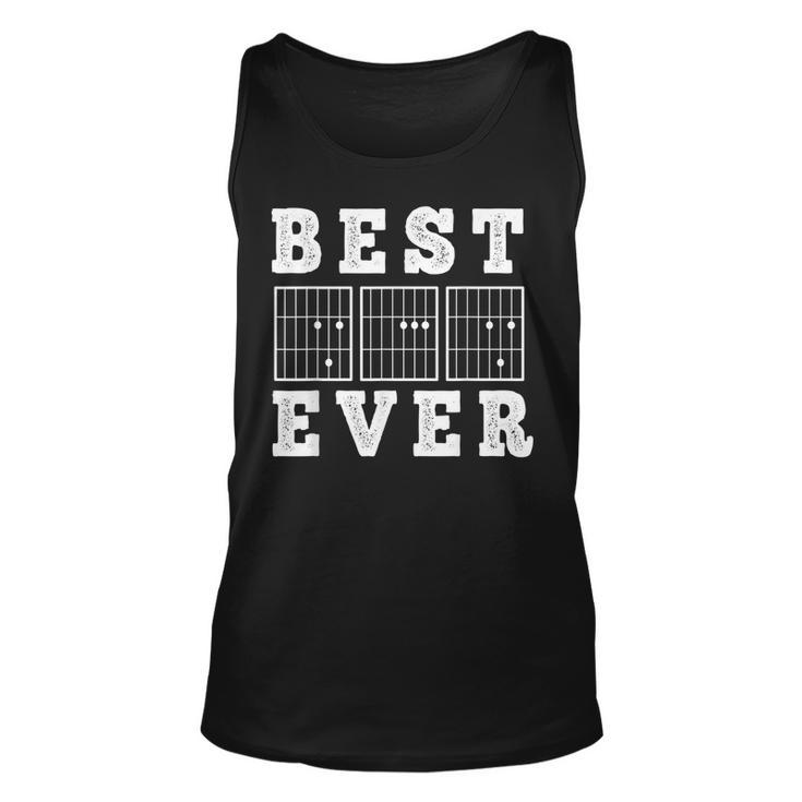 Fathers Day For Guitarist Guitar Chord Best Dad Ever Tank Top