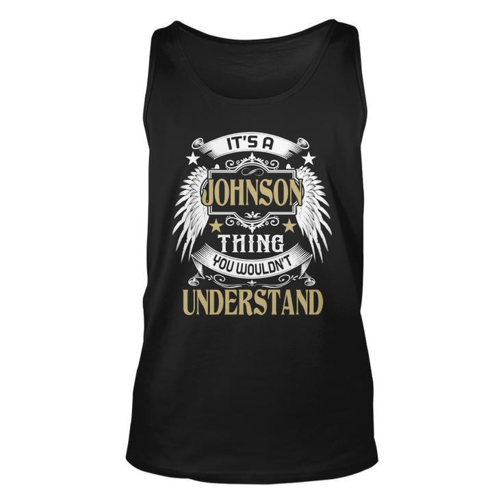 First Last Name Its Johnson Thing  Unisex Tank Top