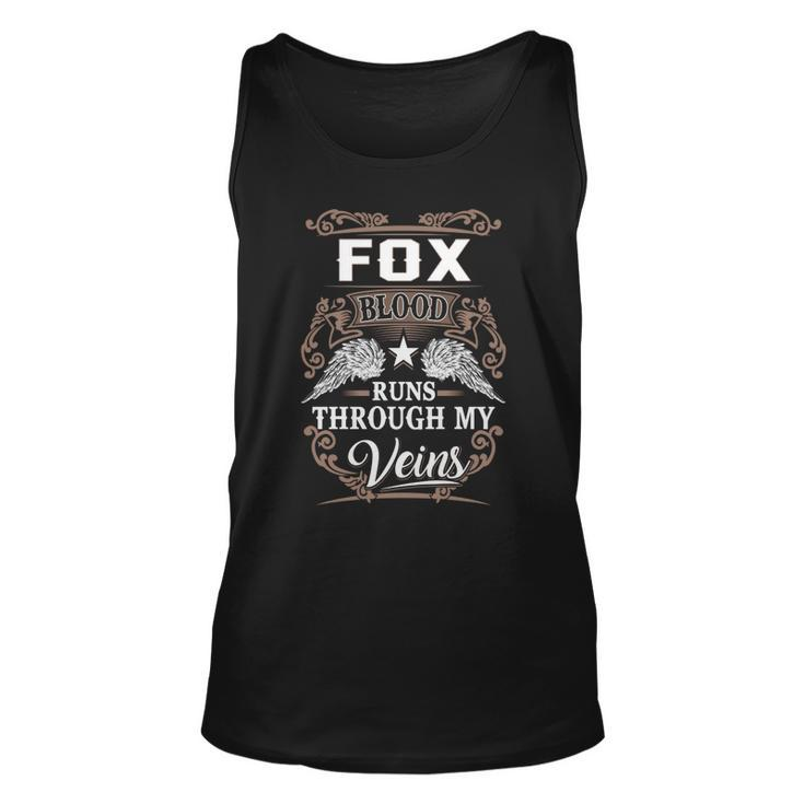 Fox Name  - Fox Blood Runs Through My Veins Unisex Tank Top