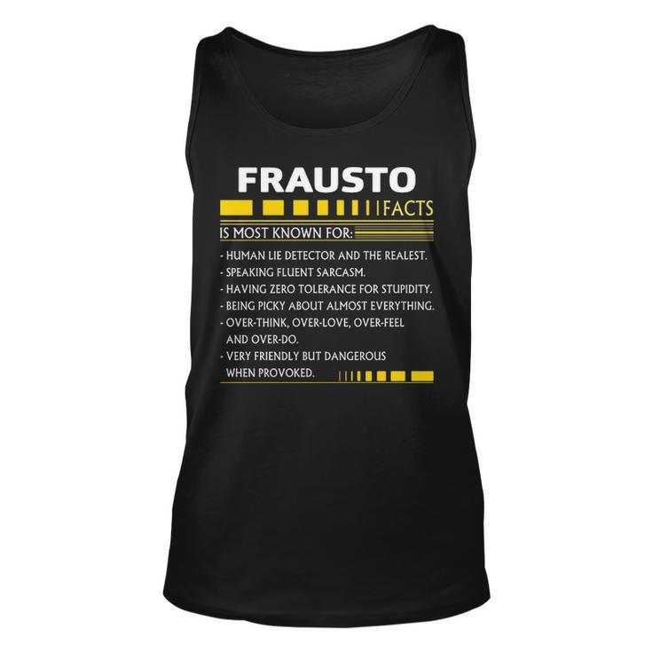 Frausto Name Gift Frausto Facts V2 Unisex Tank Top