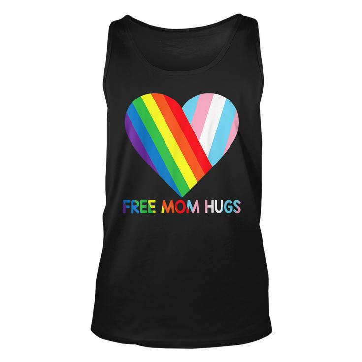 Free Mom Hugs Lgbt Pride Transgender Rainbow Flag  Unisex Tank Top