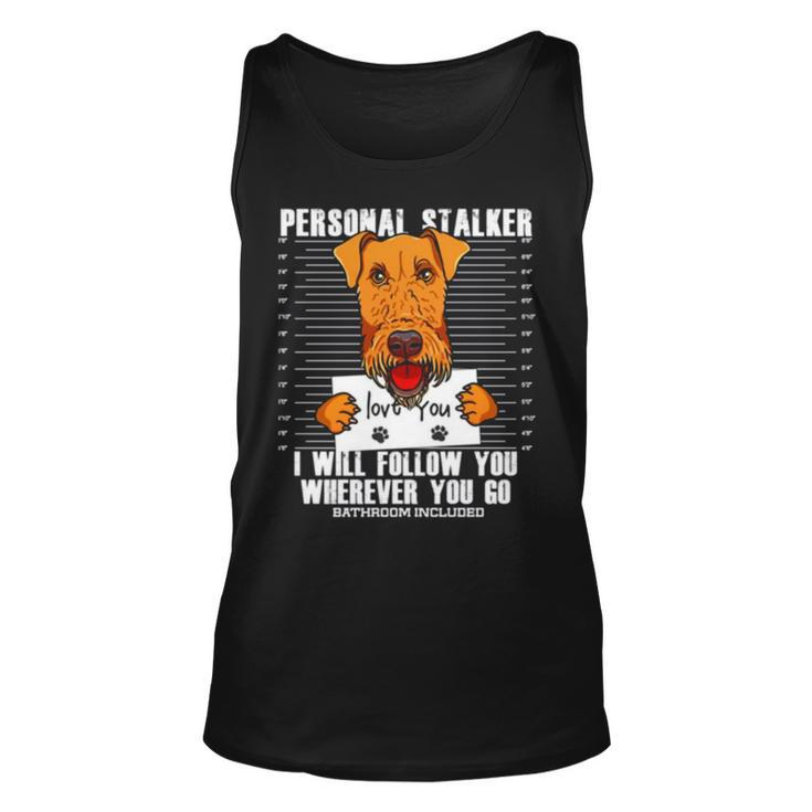 Funny Airedale Terrier Dog Lover Unisex Tank Top