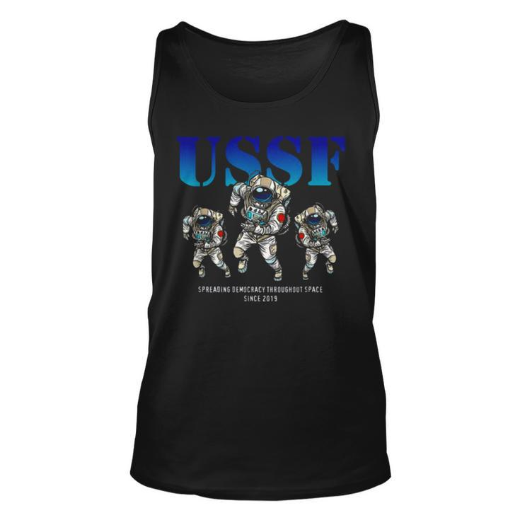 Funny Astronaut S United States Space Force Unisex Tank Top
