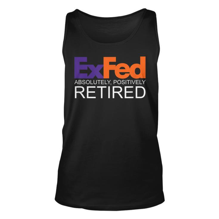 Funny Co-Worker Gift Federal Ex Fed Happy Retirement Party  Unisex Tank Top