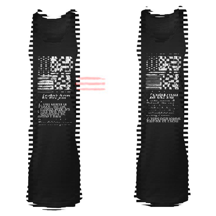 Funny Dad Tax Definition Funny Dad Lover Fathers Day 2023 Unisex Tank Top