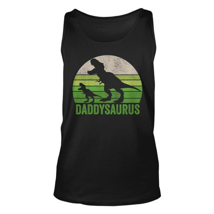 Funny Daddy Dinosaur T Shirt Daddysaurus Fathers Day Shirts Unisex Tank Top