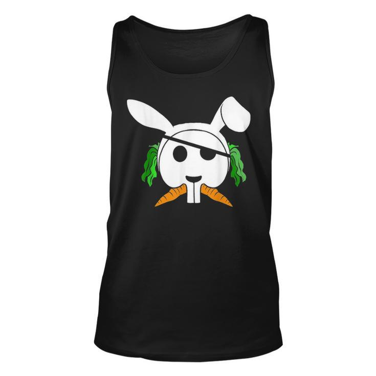 Funny Easter Bunny Pirate Scull Egg Hunting Rabbit Unisex Tank Top