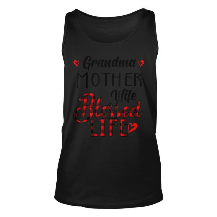 Funny Family Grandma Mother Wife Blessed LifeUnisex Tank Top
