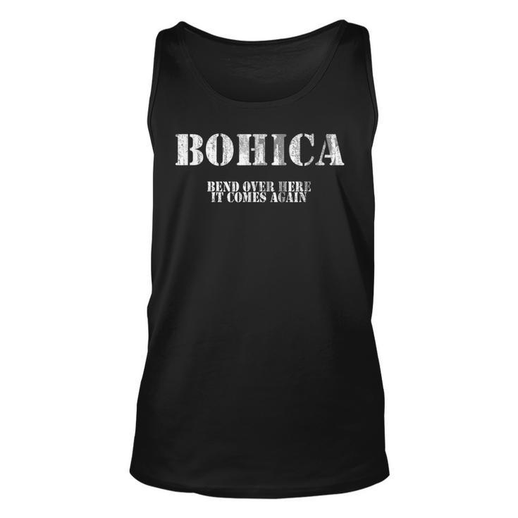 Funny Military Saying Bohica Definition  Unisex Tank Top