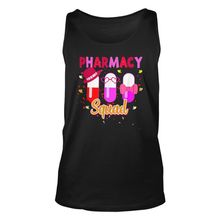 Funny Pharmacy Squad Pharmacist Valentines Day Matching  Unisex Tank Top