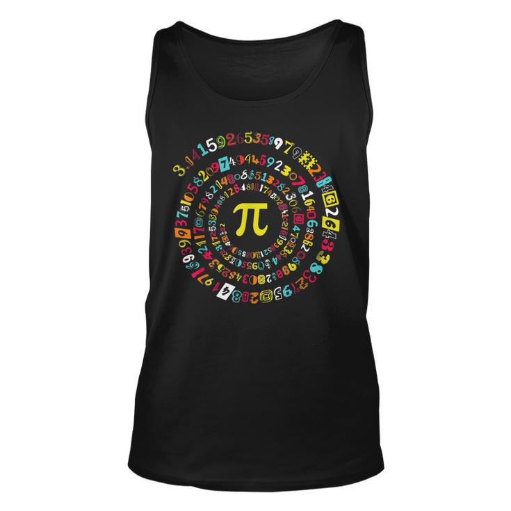 Funny Pi Day  Spiral Pi Math  For Pi Day 314  Unisex Tank Top